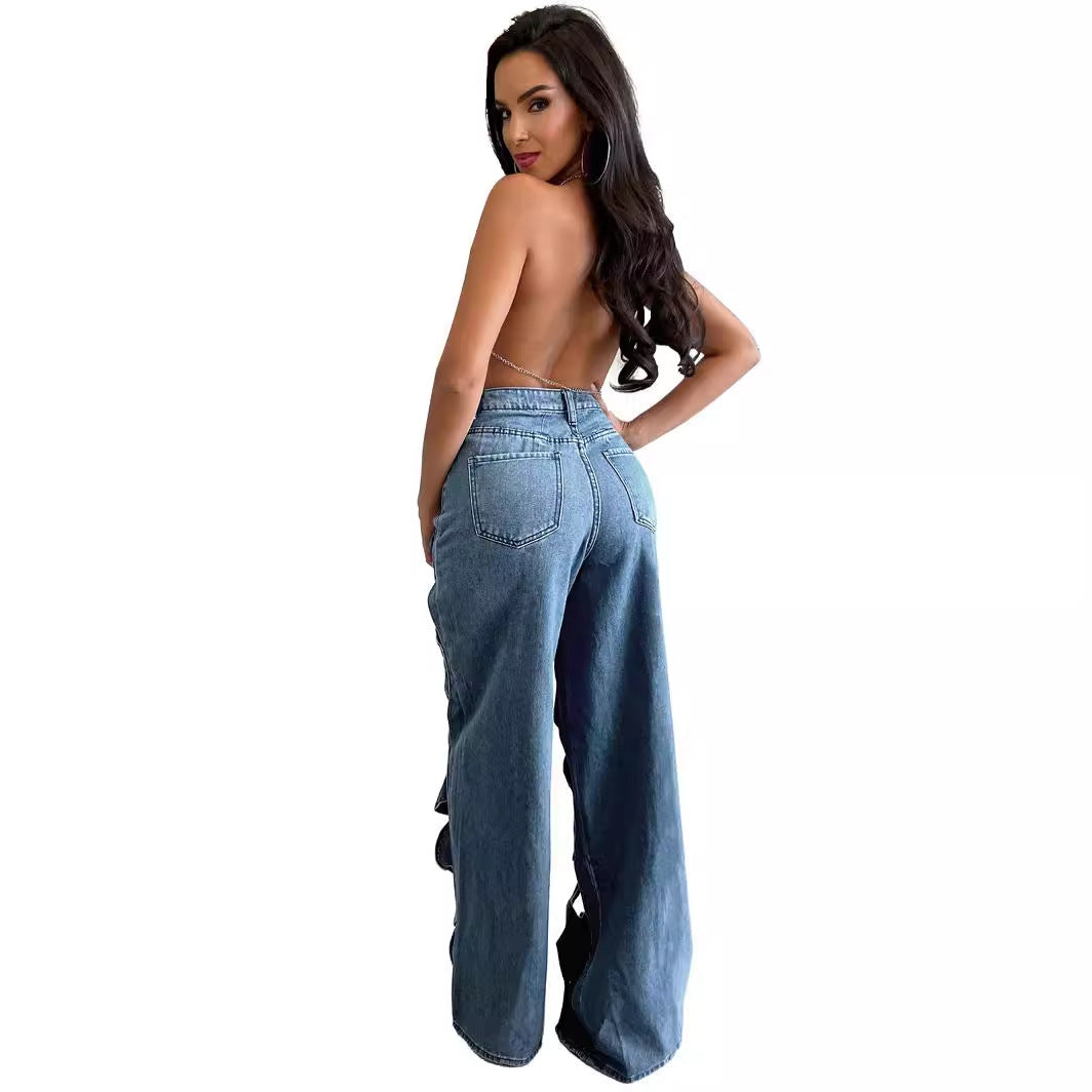 Casual Love Twist Jeans For Women