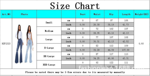 Load image into Gallery viewer, Women&#39;s Knee Hole Denim Flared Pants
