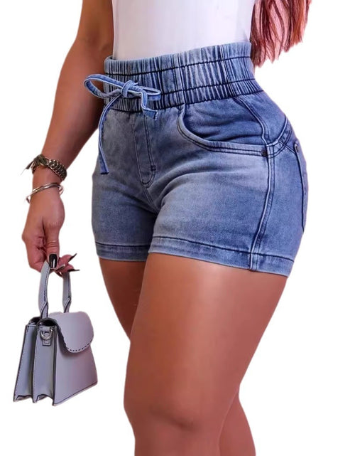 Load image into Gallery viewer, Women&#39;s Spring And Summer New Tight Denim Shorts
