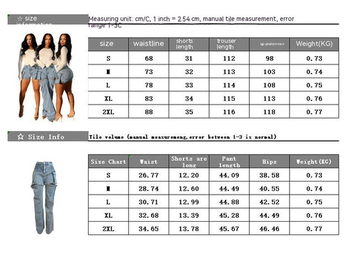 Load image into Gallery viewer, Women&#39;s Detachable Hanging Bag And Pants Stretch Denim Wear Shorts Trousers
