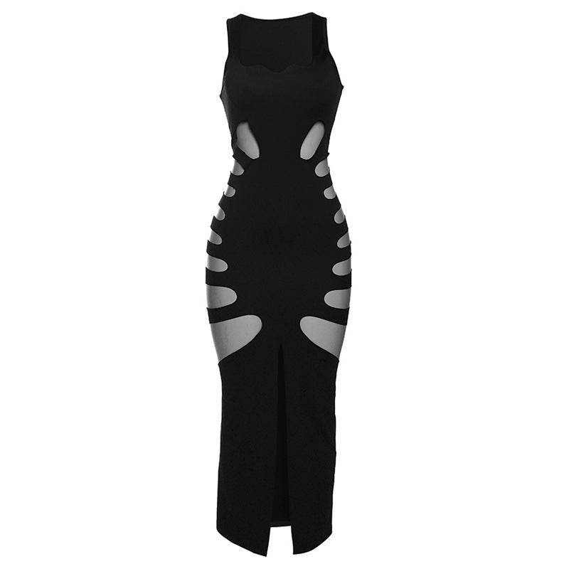 Women's Slit Slim-fitting Long Dress