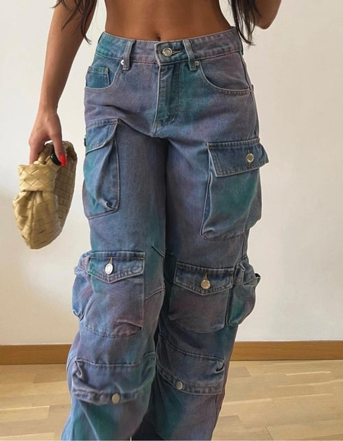 Load image into Gallery viewer, Women&#39;s Low Waist Denim Overalls
