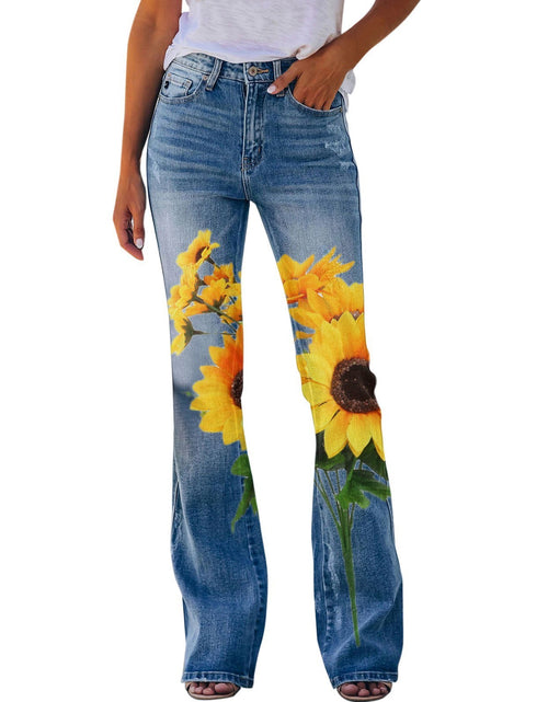 Load image into Gallery viewer, Summer New Flower-bird Print Women&#39;s Trousers
