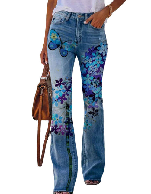 Load image into Gallery viewer, Summer New Flower-bird Print Women&#39;s Trousers
