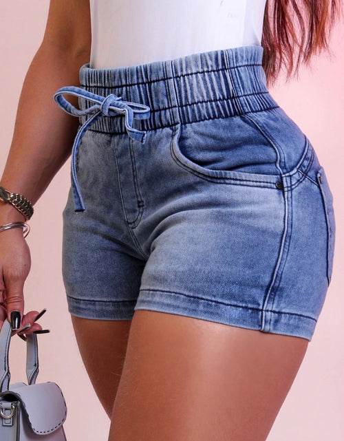 Load image into Gallery viewer, Women&#39;s Spring And Summer New Tight Denim Shorts
