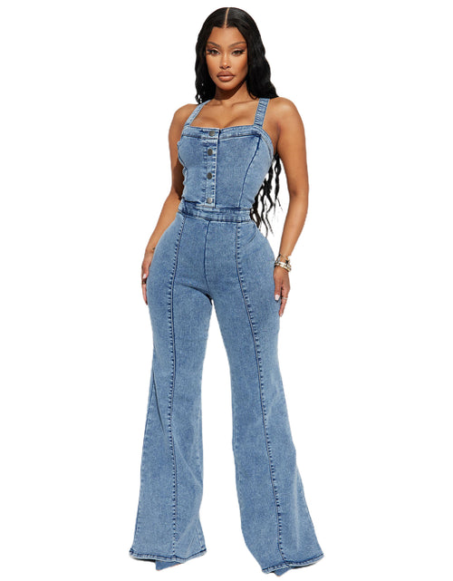 Load image into Gallery viewer, Jumpsuit Women&#39;s New Washed Suspender Wide-leg Pants Slim Fit Slimming
